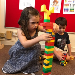Anna and William building towers