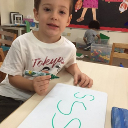 Daniel doing some fantastic letter formations.