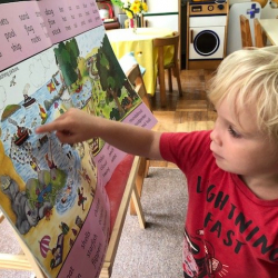 Otto working on his phonics.