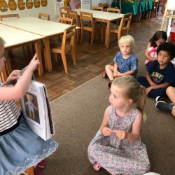 Sophie sharing her show & tell.