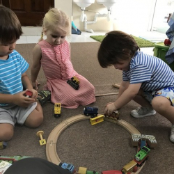 Having fun with trains!