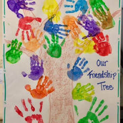 The awesome Friendship Tree we created together today!
