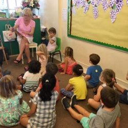 We enjoyed listening to Florence’s Grandma read to us today!