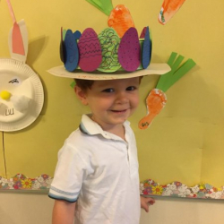 Gus in his fantastic Easter bonnet!