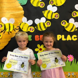 Well done to Otto & Matilda for receiving their certificates.