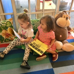 Coco and India enjoyed a bit of book time!