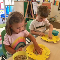 India and Felix M. added sunflower seeds to their lovely yellow flowers.