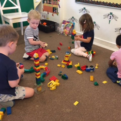Lovely cooperative play with the new Duplo blocks.