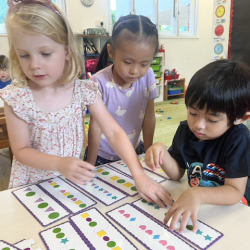 Regan, Lucy and Lorenzo doing a great job with their patterning.