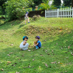 Looking for treasure underground.