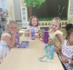 Snack time together.