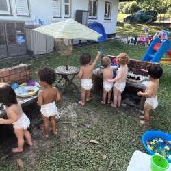 Mud kitchen play!