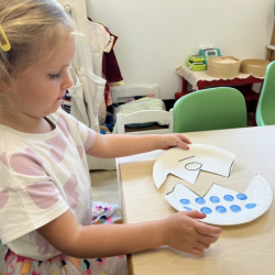Louise enjoys counting!