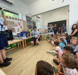 Our special visit form police officers!