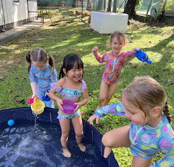 Splashing  was good fun!!
