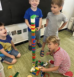 We built a really tall tower!