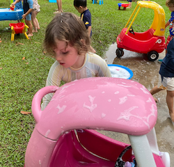 We had fun during splash time!