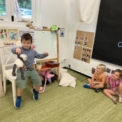 Aidan show and tell - my favourite toy panda!