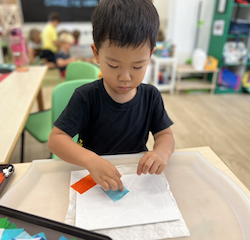 Tae Yool working on his individual artwork!