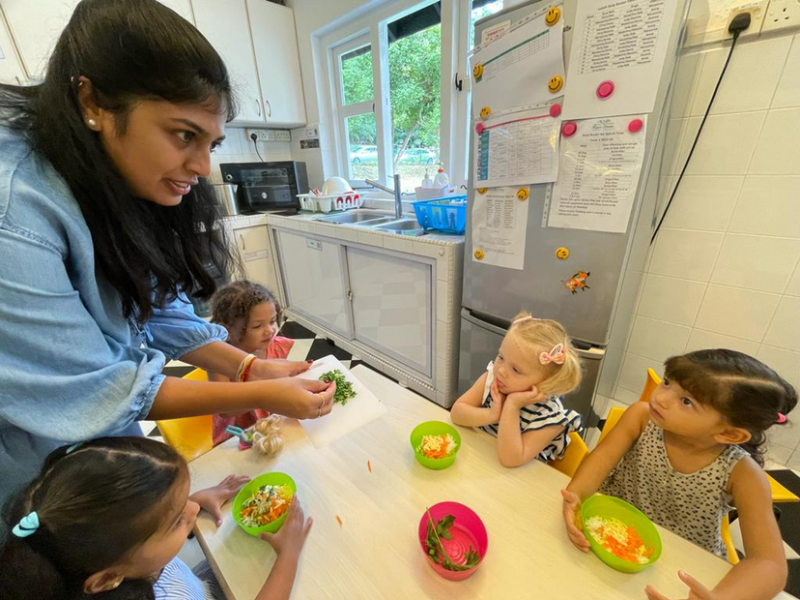 Cookery with Ms. Roobni, Savhara’s mum.