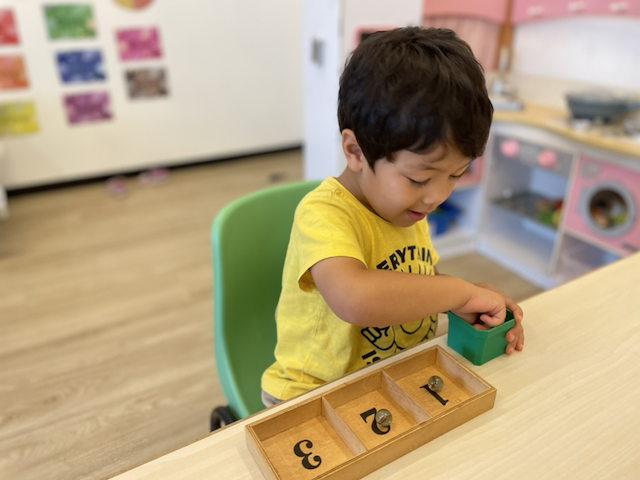 Isaac practising 1 to 1 correspondence. .png