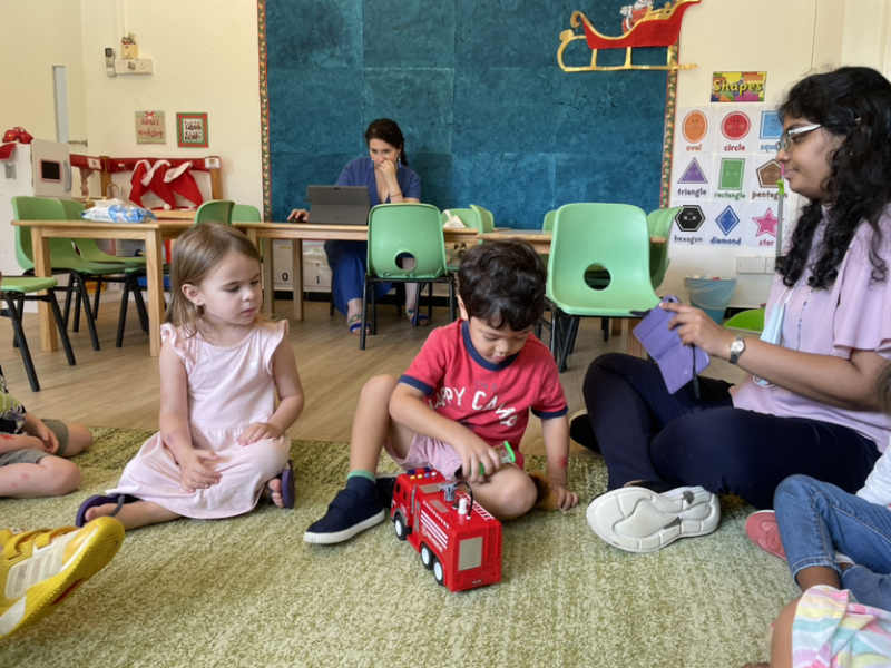 Isaac’s show and tell.