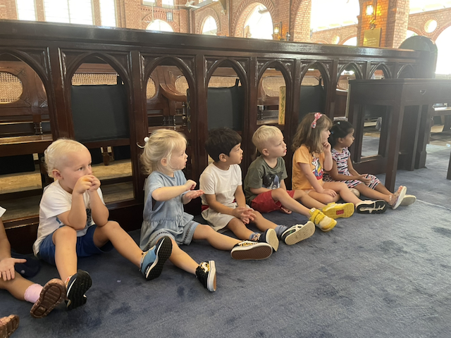 Waiting to sing our Christmas songs!