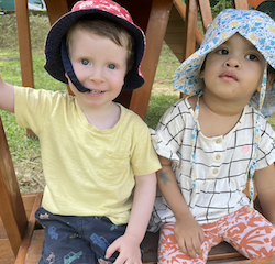 Leela and George are taking a break from being pirates.
