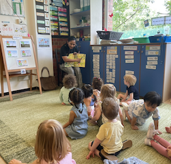 Leela’s mummy, Priya, was our Mystery Reader.