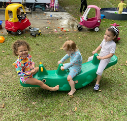 Splash time fun with Norielle, Isabelle and Margot!