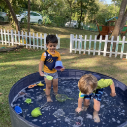 The Fireflies enjoying splash time