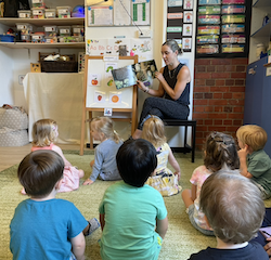 The Mystery Reader today was Mel, Poppy’s mum.