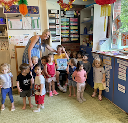 Our  mystery readers were Asher’s mum and brother.