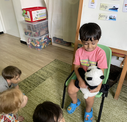 Kathavya’s show and tell.