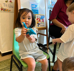 Allie's show and tell.-