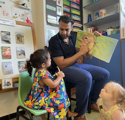 Anaya’s daddy was our mystery reader.