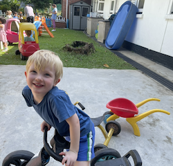 Asher loves outside play time!