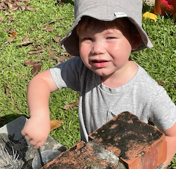 Hugo said “look, I made a pancake!”