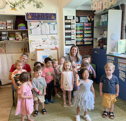 Norielle’s mummy, Cindee, was our mystery reader today.