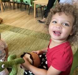 Norielle’s show and tell. She brought a dancing cactus from Perth.