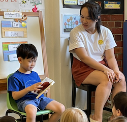 Our special mystery reader  was Alden, Avery’s big brother!