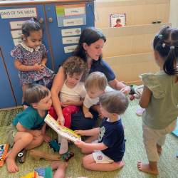 Reading corner time.