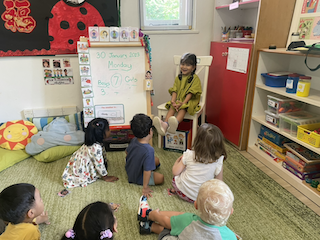 Alara during her show and tell