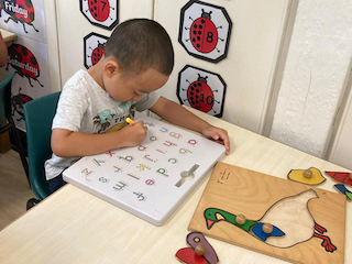 Ei tracing alphabets!