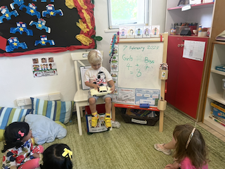 Rowan tells us about his car during show and tell!