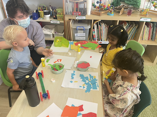 Working on Matisse inspired art!