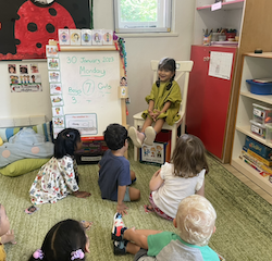 Alara during her show and tell