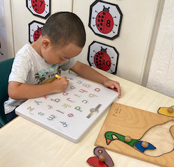 Ei tracing alphabets!
