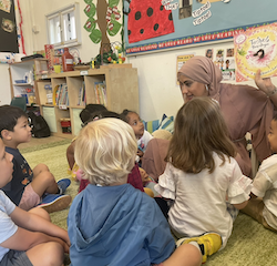 Our lovely mystery reader, Maha!