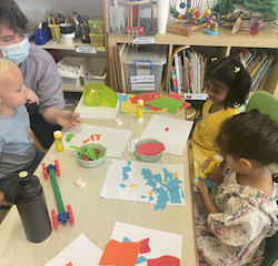 Working on Matisse inspired art!